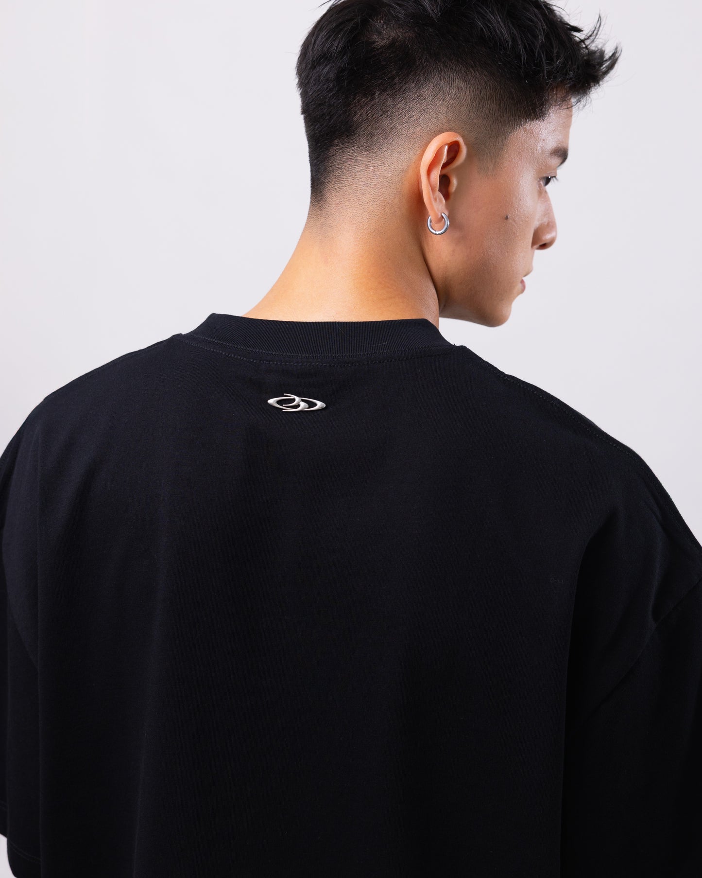 Shadow Black Oversized Tee