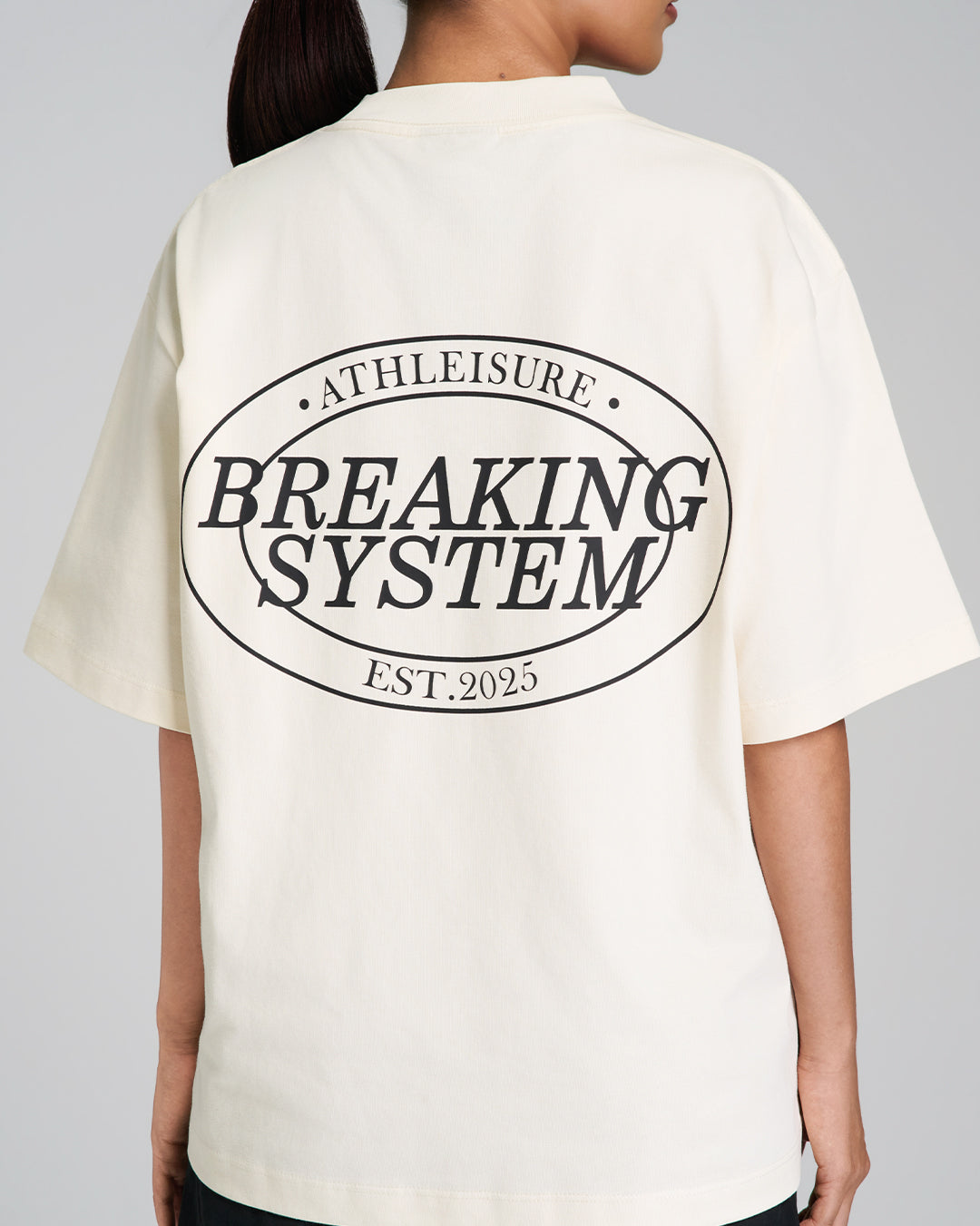 Breaking System Athleisure Basic Tee Ecru
