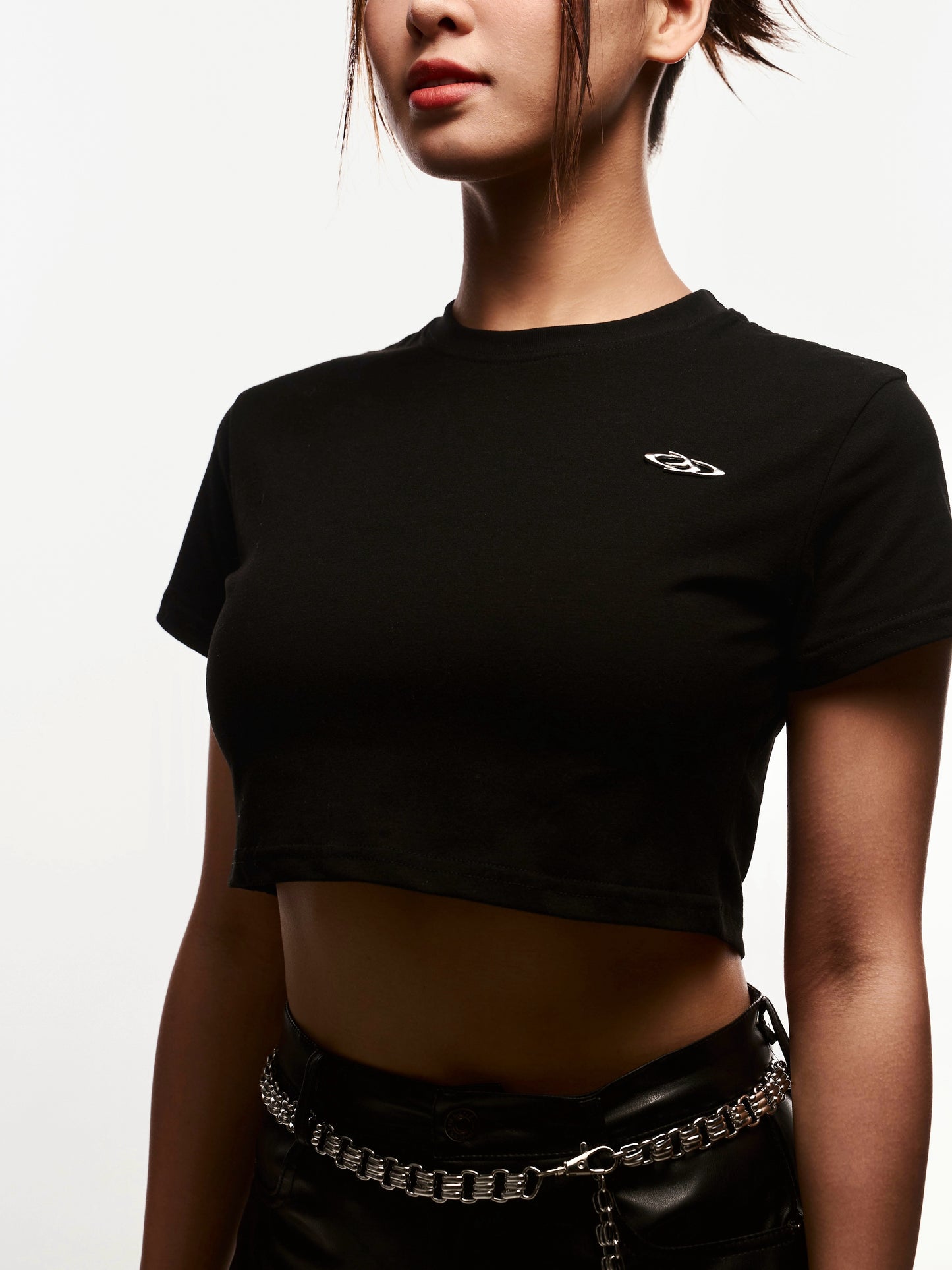 Breaking System Black Crop Top -Malaysia Streetwear-Premium Top