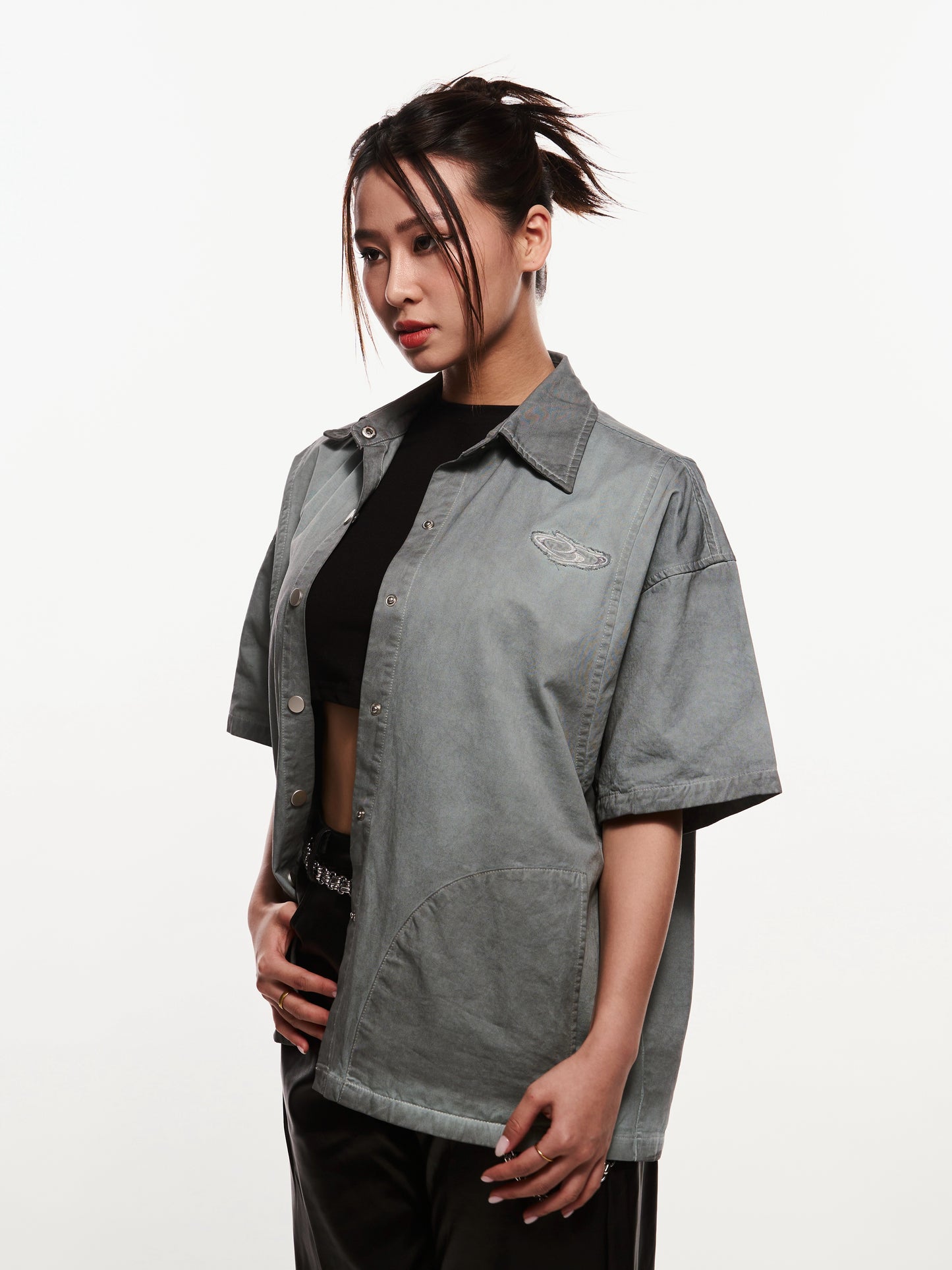 Breaking System Washed Shirt -Malaysia Streetwear -Unisex Shirt