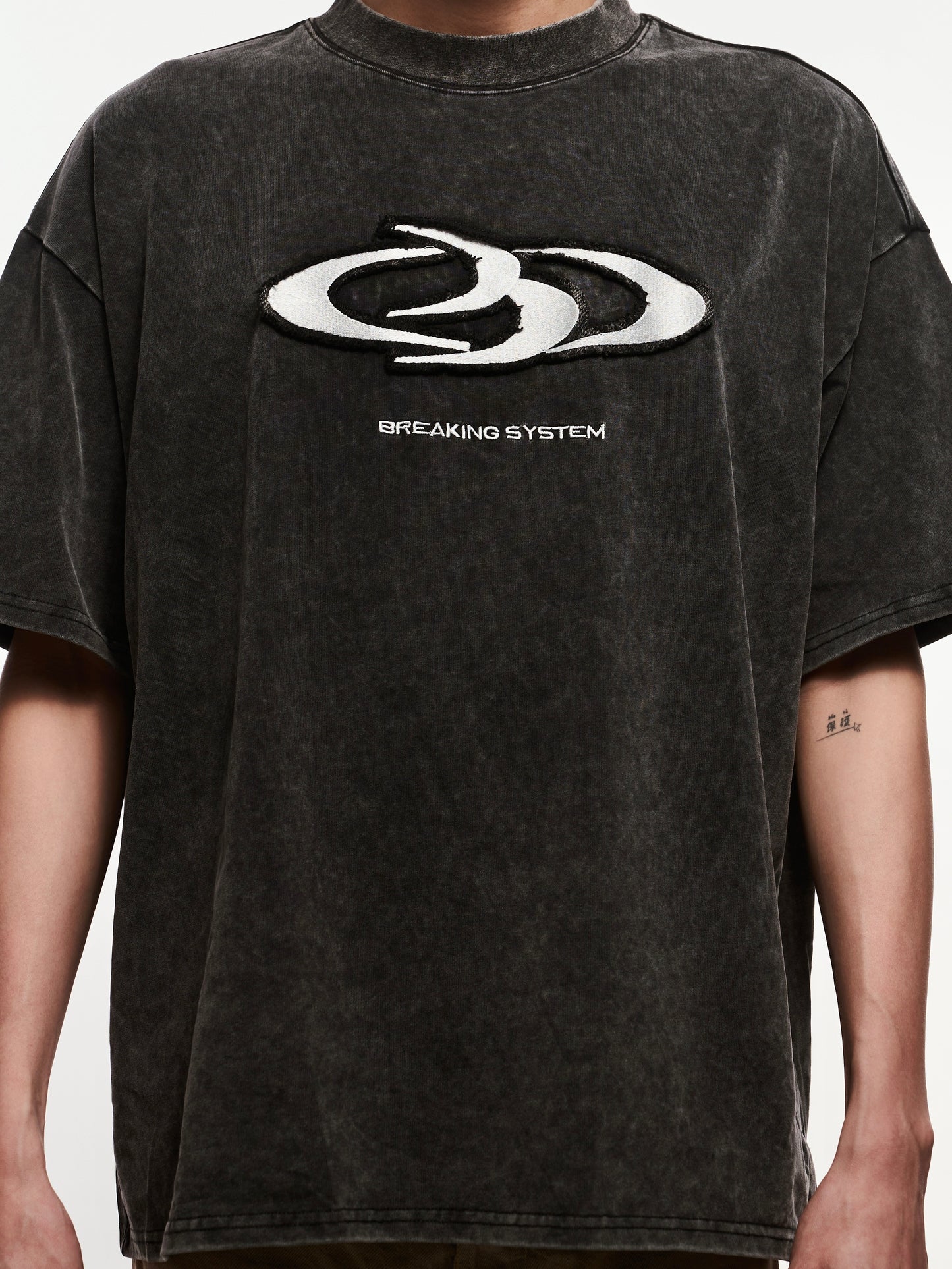 Breaking System Washed Tee -Malaysia Streetwear -Oversize & Unisex T-Shirt