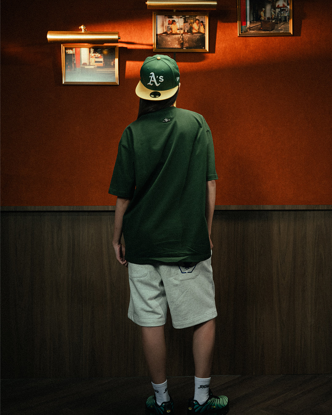 Breaking Stoned | College Oversized Tshirts Green