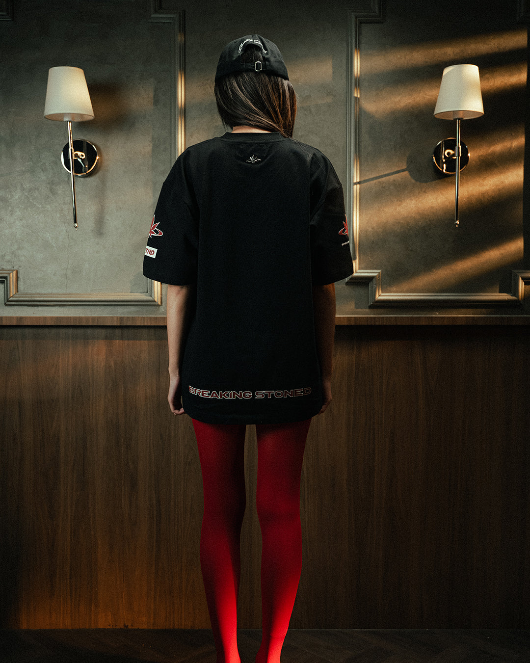 Breaking Stoned | Motorsport Oversized Tshirts Black