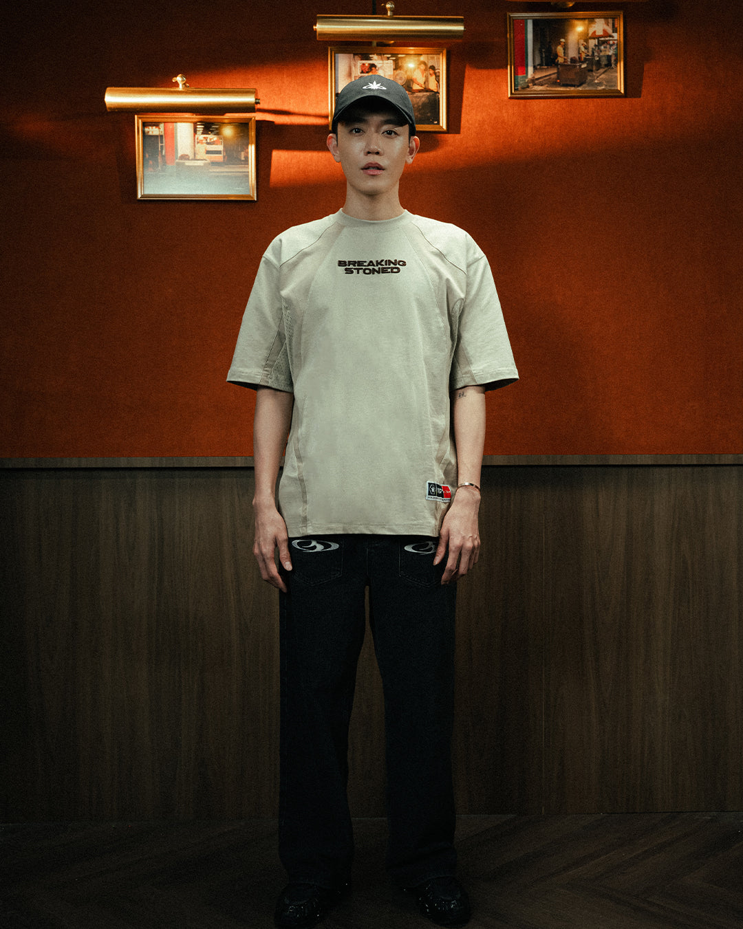 Breaking Stoned | Desert Oversized Tee Beige