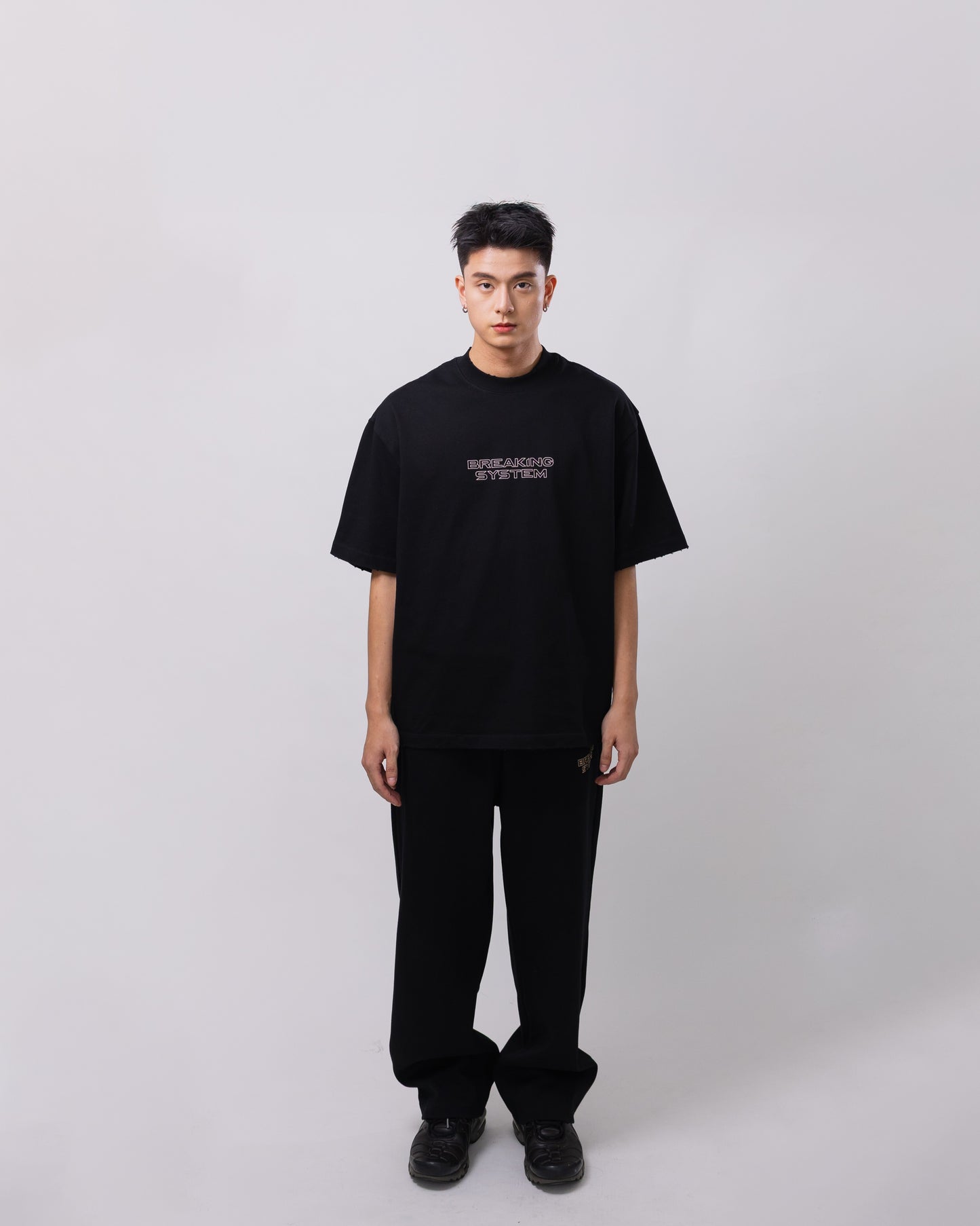Shadow Black Oversized Tee