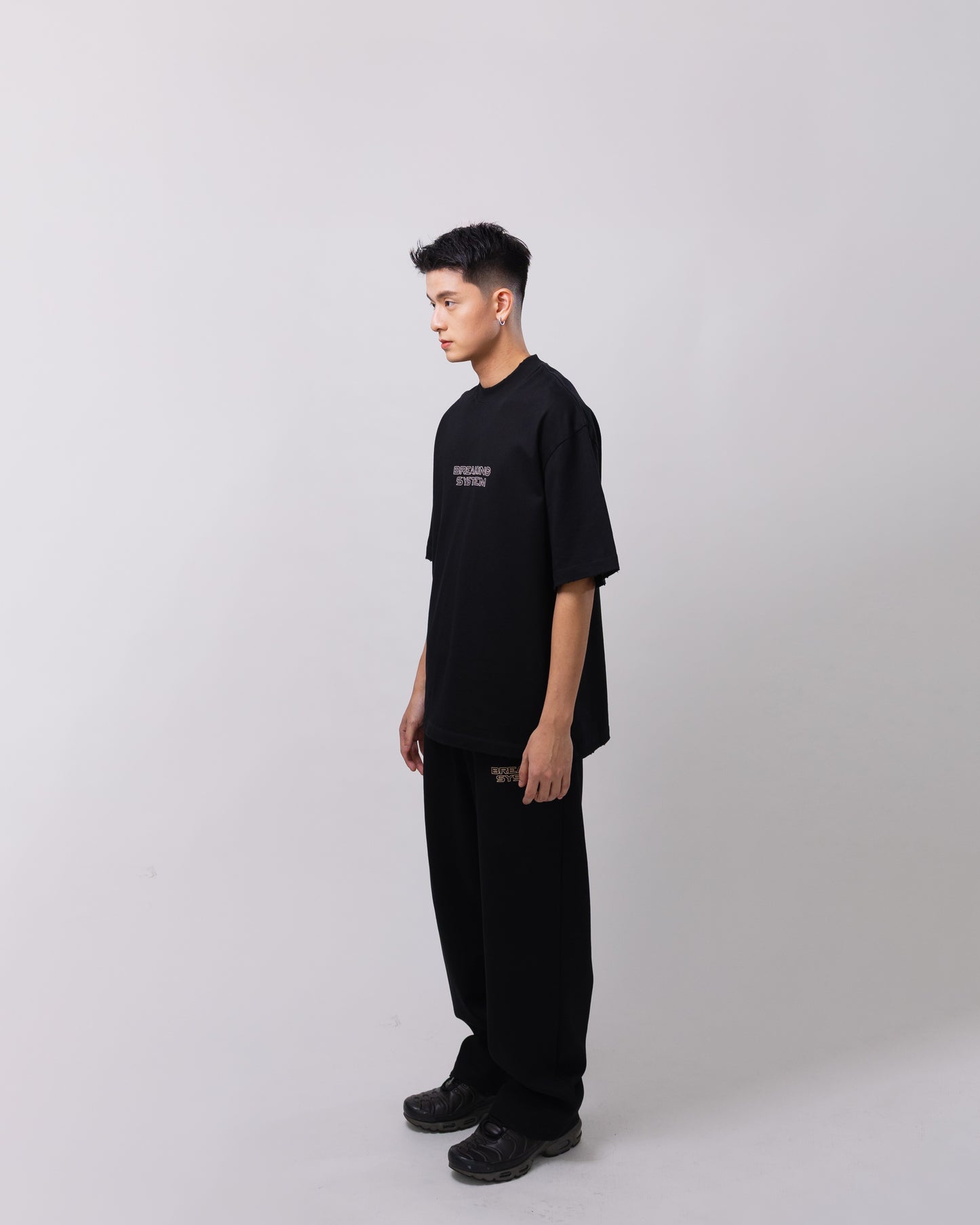 Shadow Black Oversized Tee