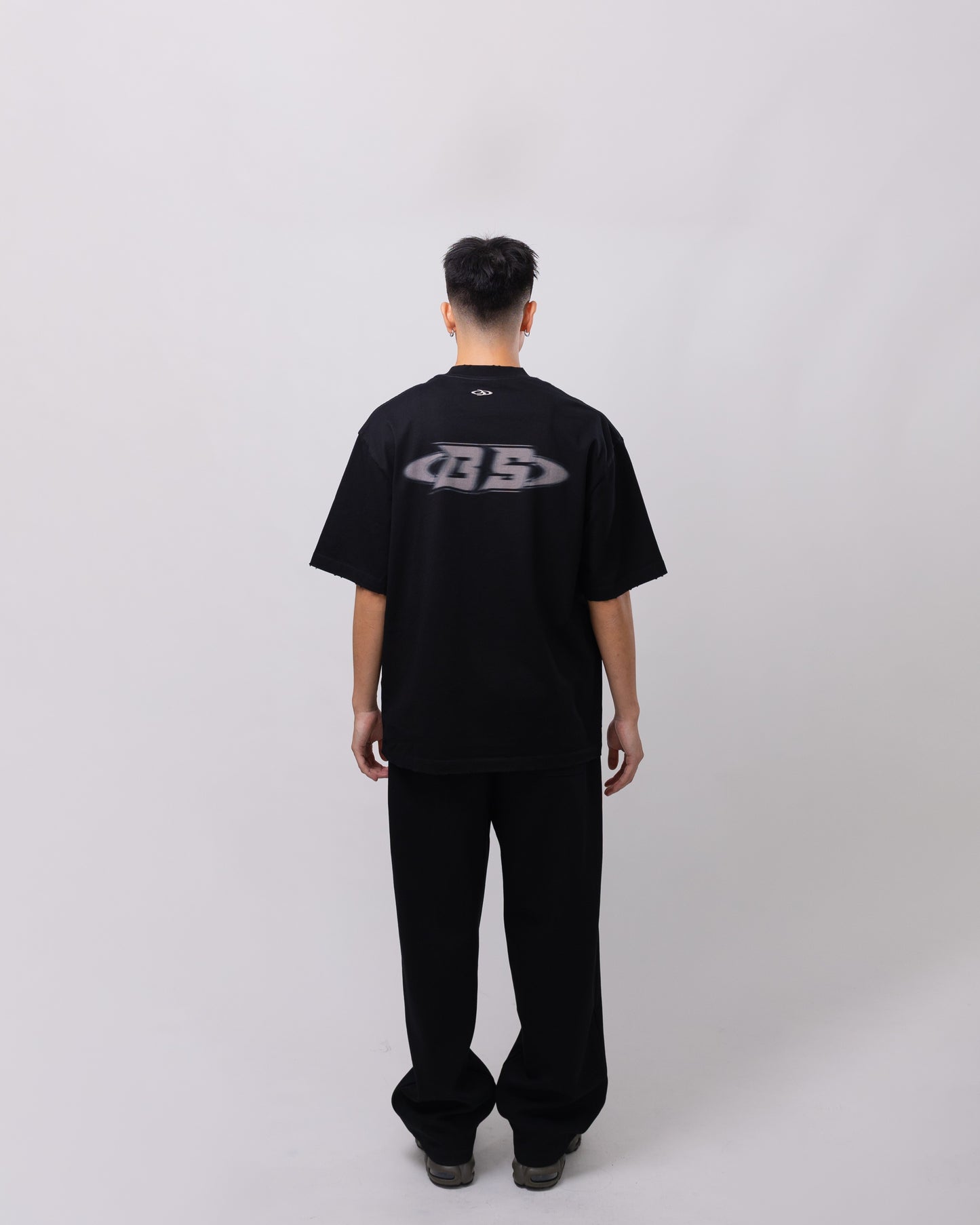 Shadow Black Oversized Tee
