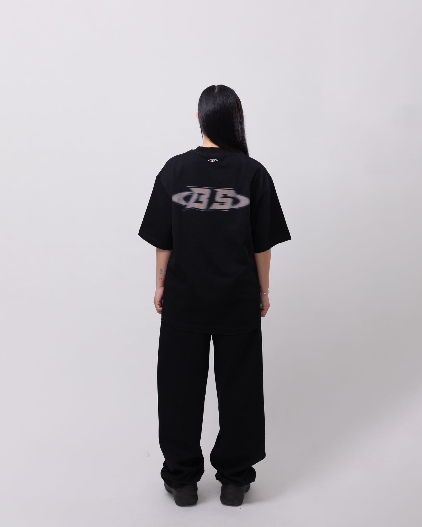 Shadow Black Oversized Tee