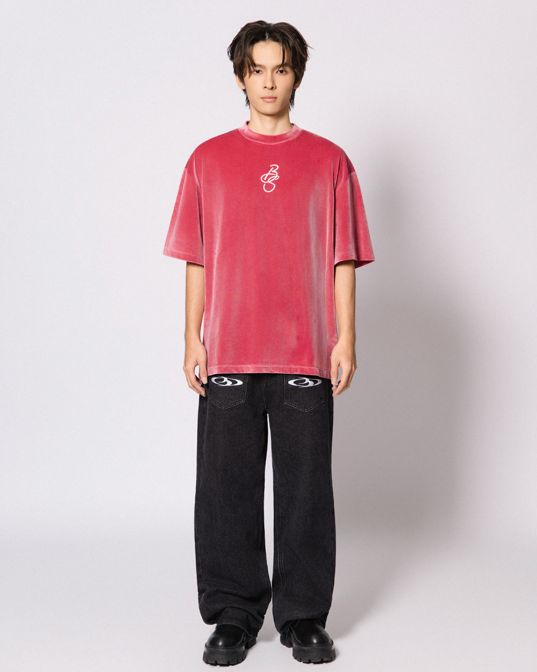 BREAKING SYSTEM BLUSH VELOUR TEE