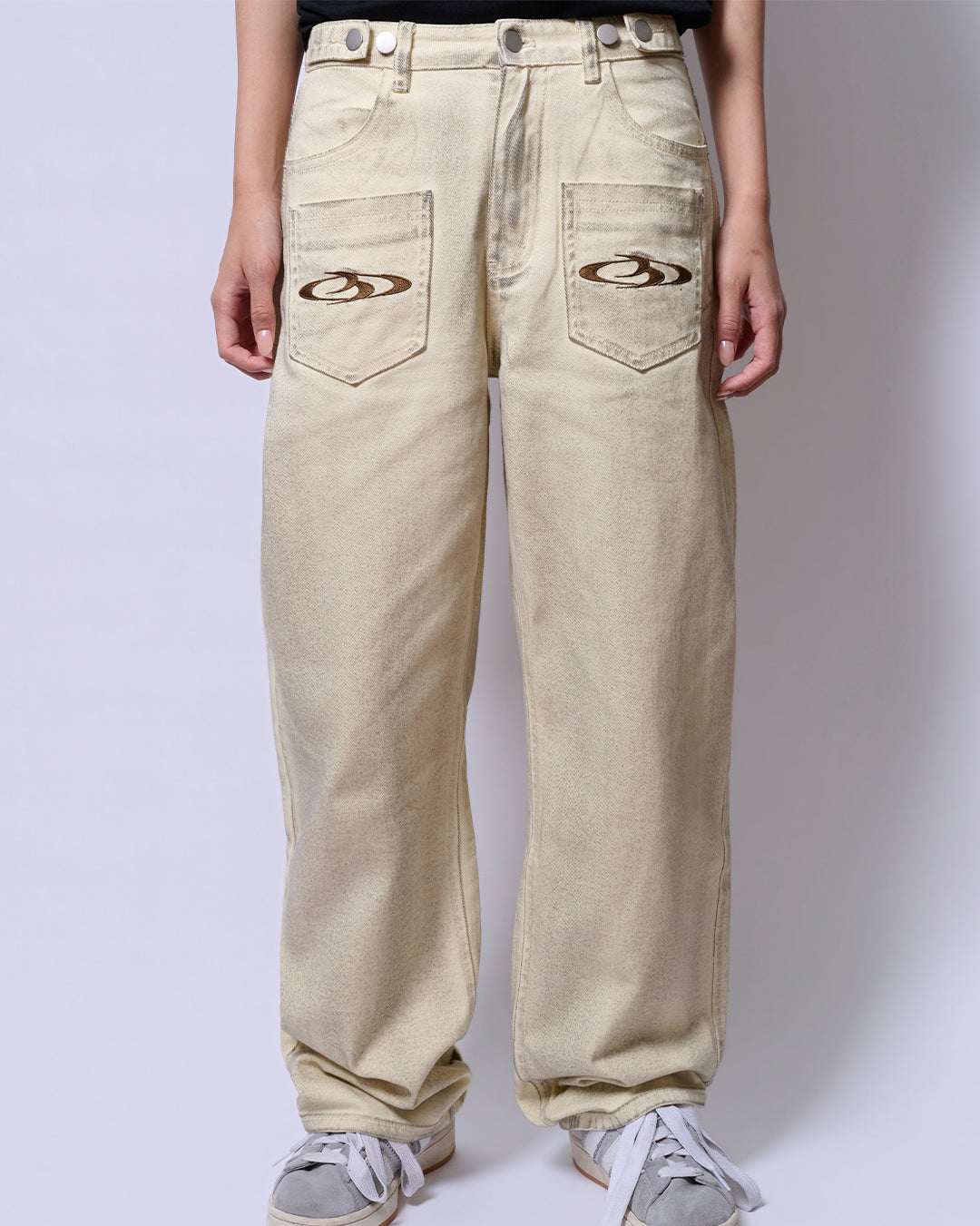 Breaking System East Logo Denim Pants