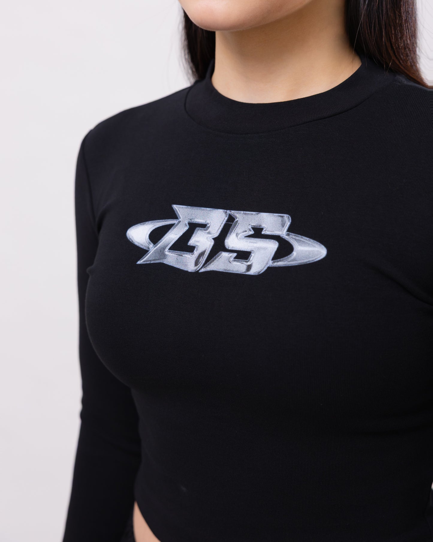 Chrome Black Tight Top