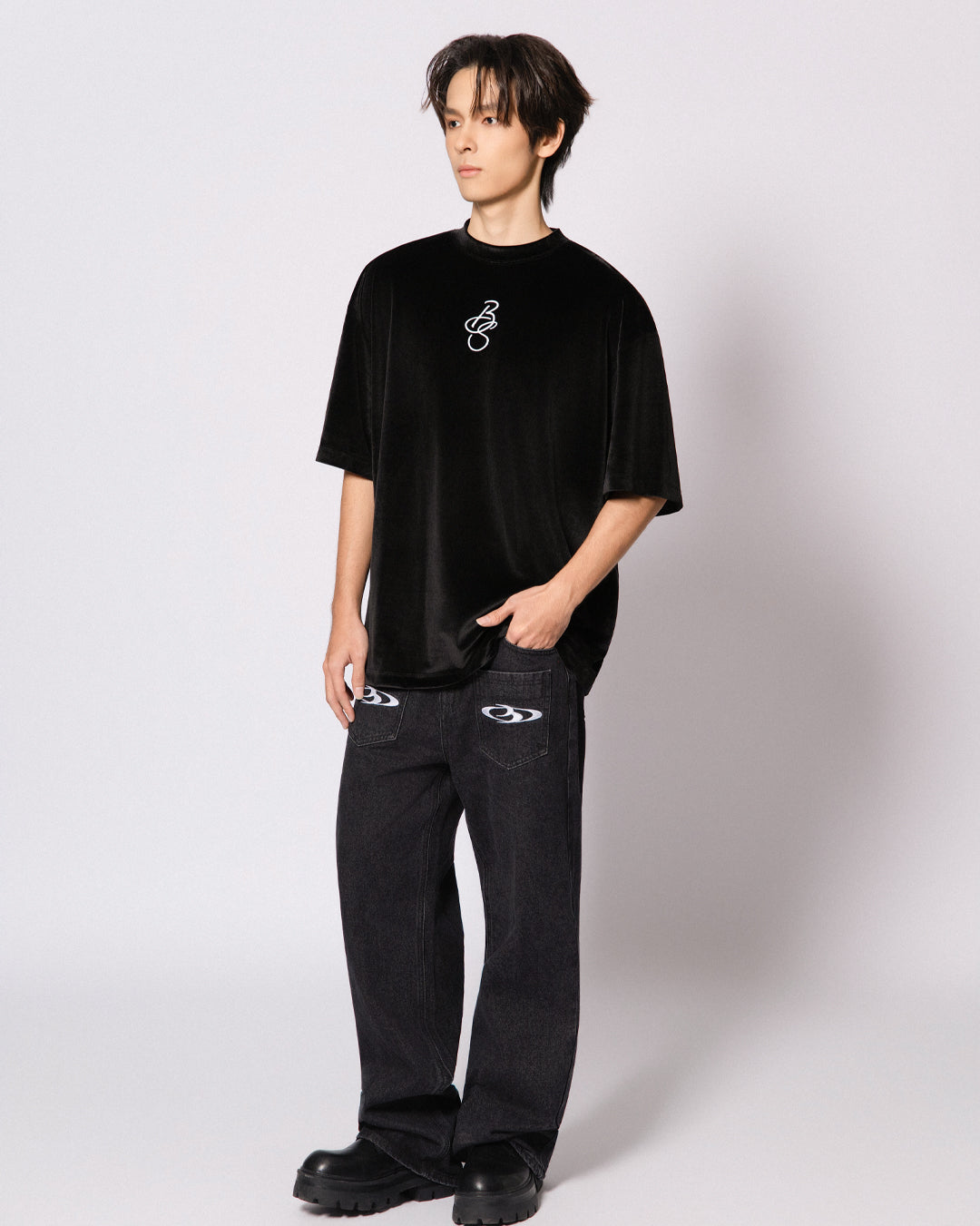 BREAKING SYSTEM NIGHT VELOUR TEE