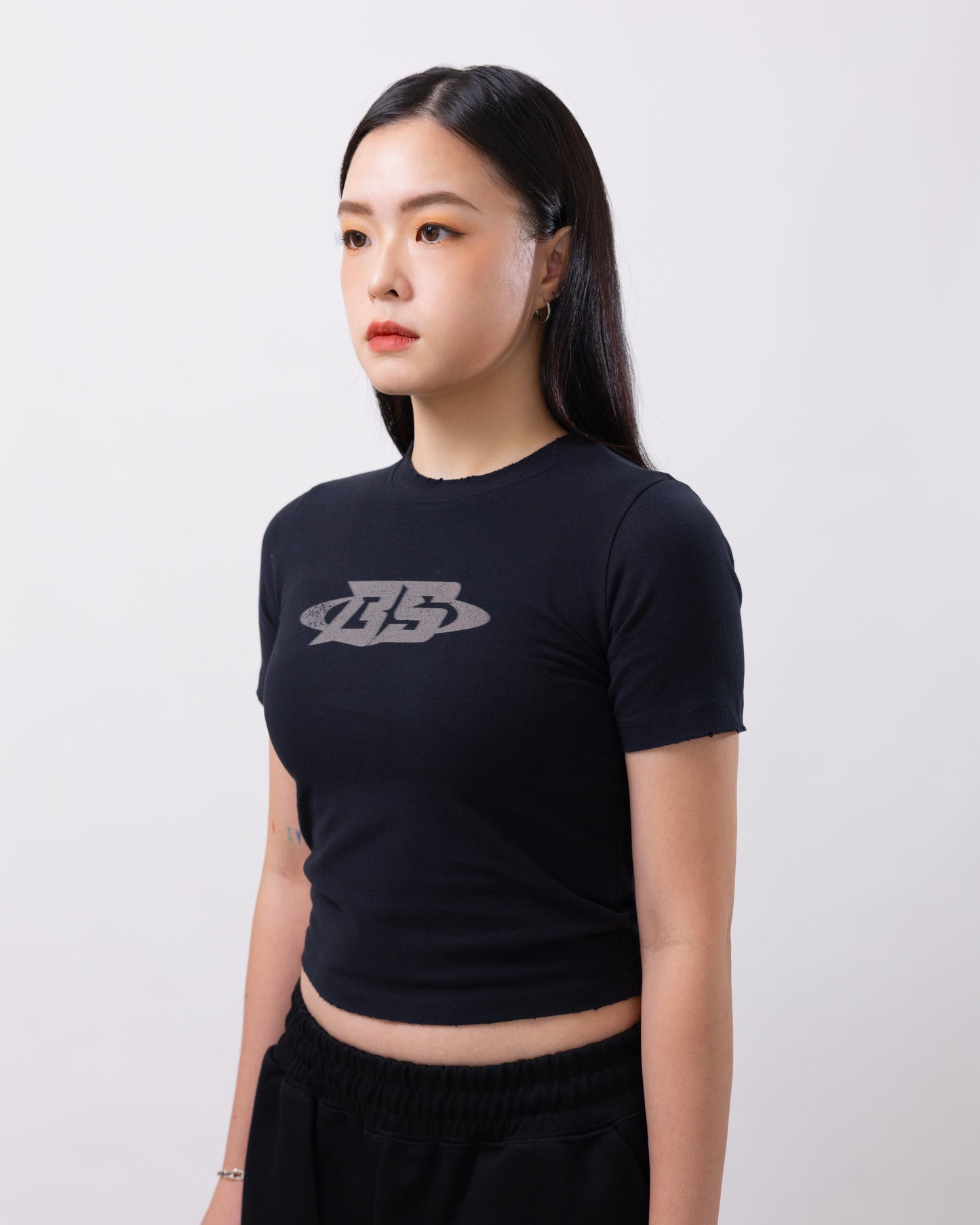 Shadow Black Baby Tee