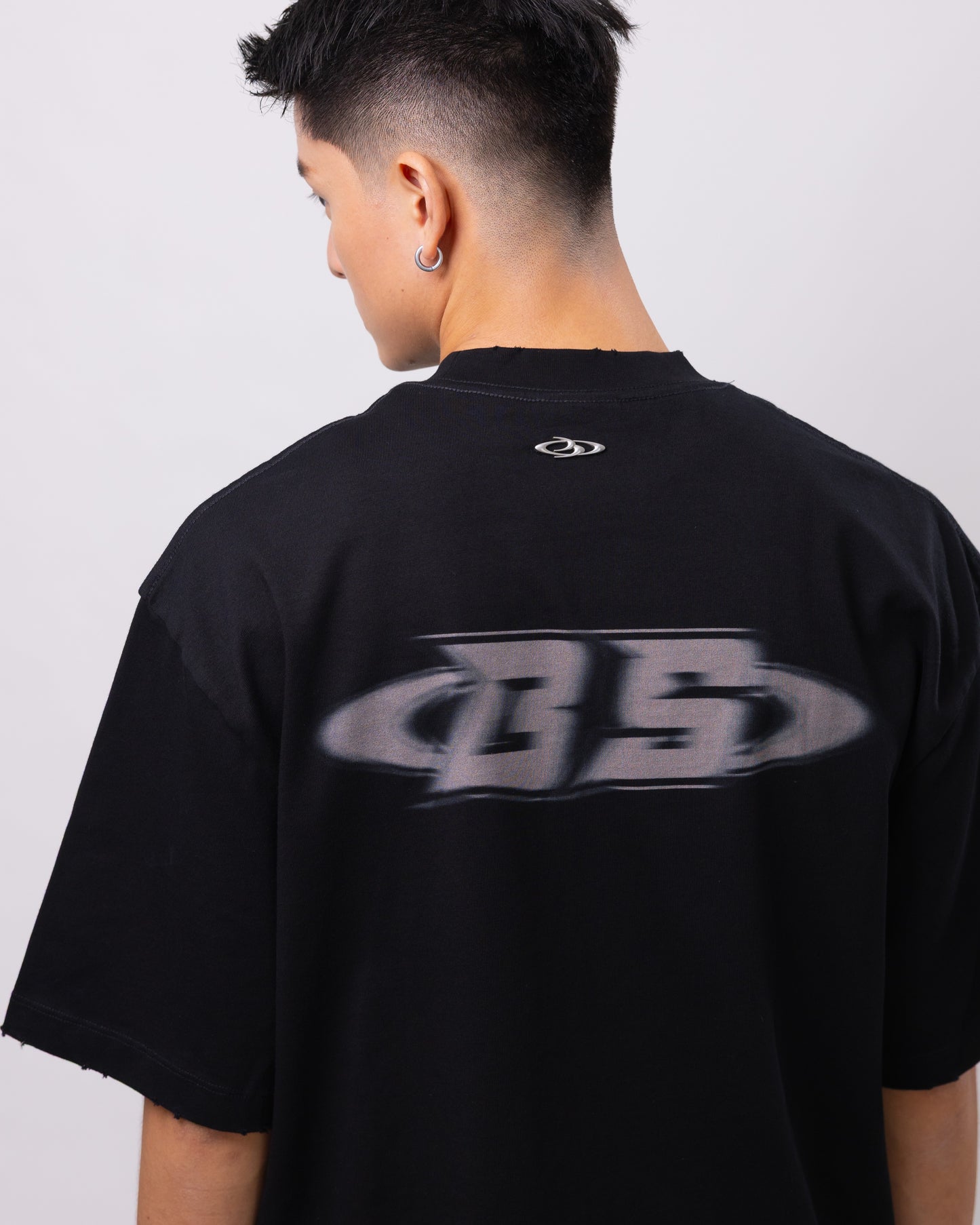 Shadow Black Oversized Tee