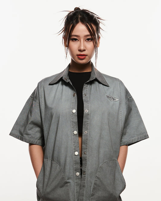 BREAKING SYSTEM WASHED SHIRT