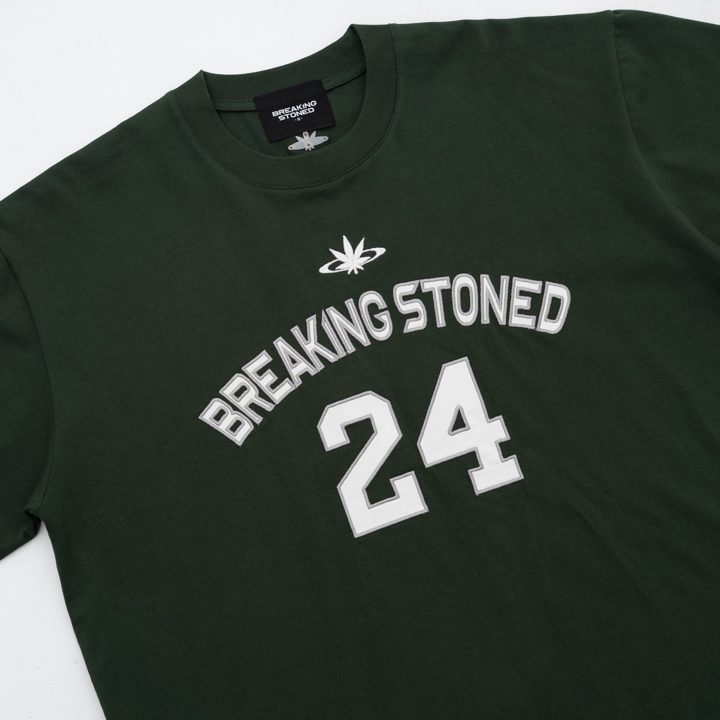 Breaking Stoned | College Oversized Tshirts Green