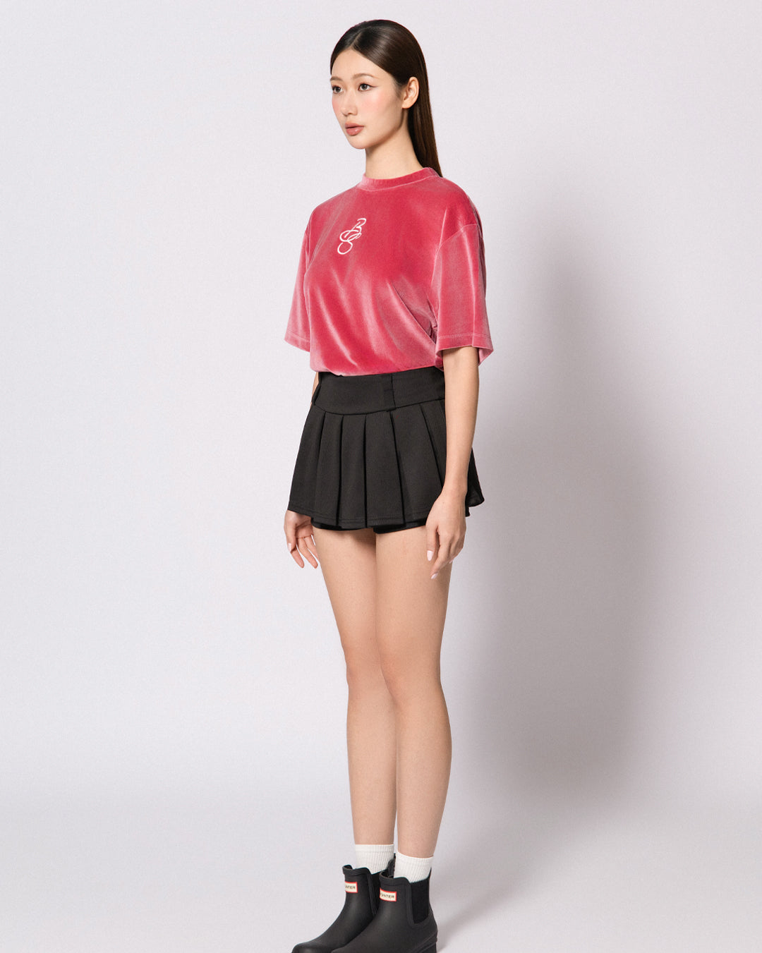 BREAKING SYSTEM BLUSH VELOUR TEE