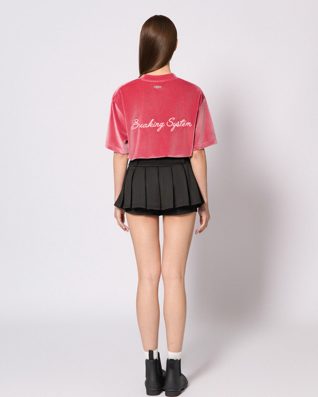 BREAKING SYSTEM BLUSH VELOUR TEE