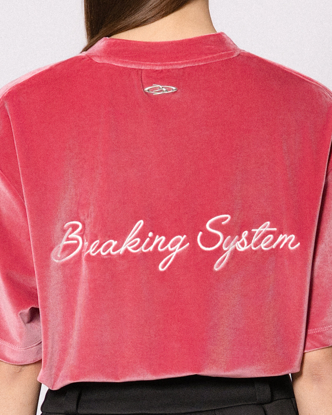 BREAKING SYSTEM BLUSH VELOUR TEE