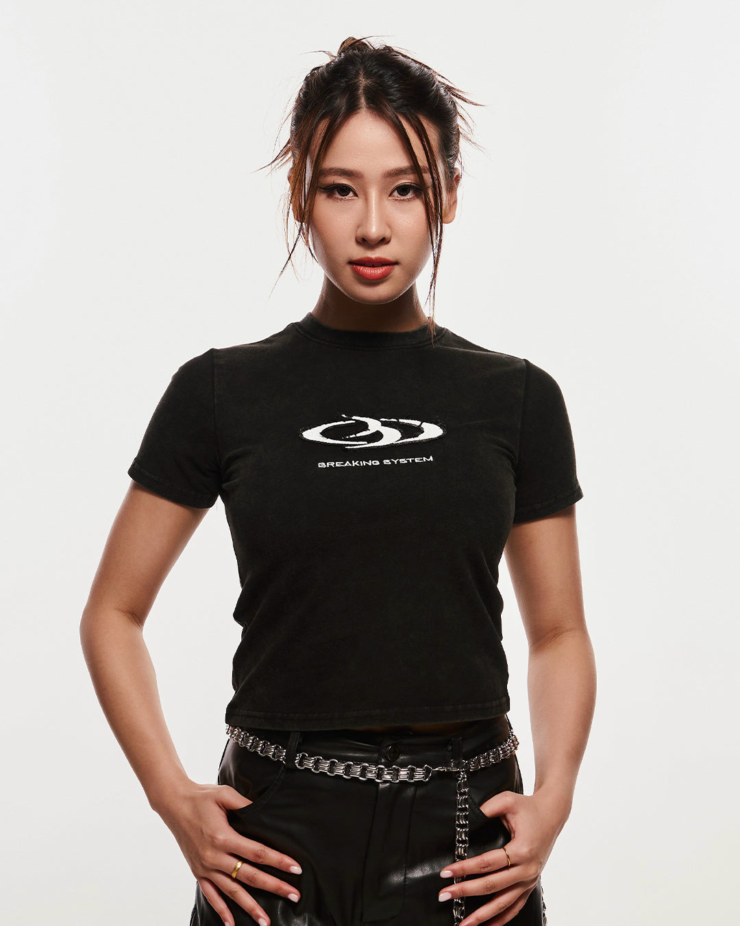 BREAKING SYSTEM WASHED BABY TEE