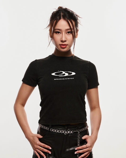 BREAKING SYSTEM WASHED BABY TEE
