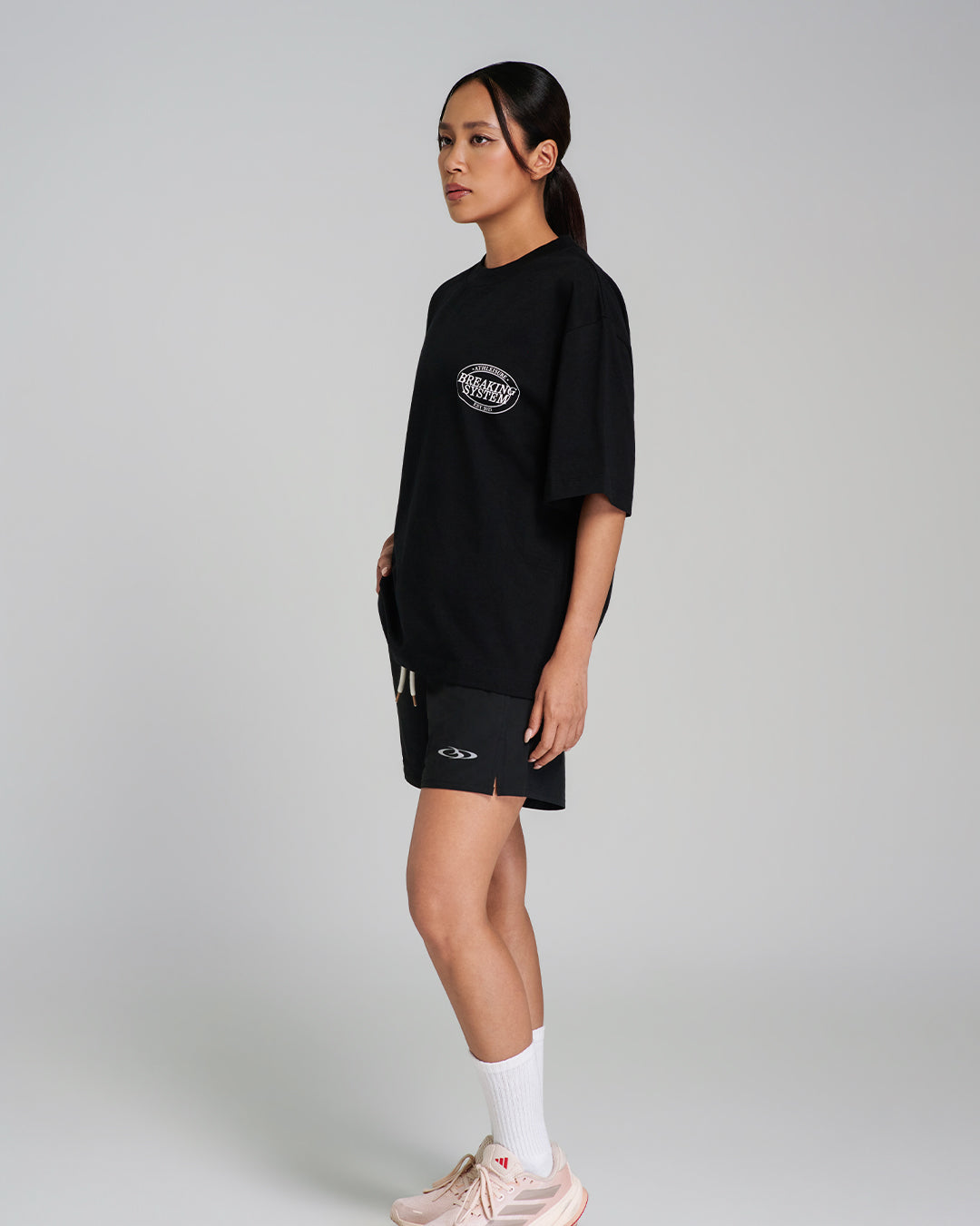 Breaking System Athleisure Basic Tee Black