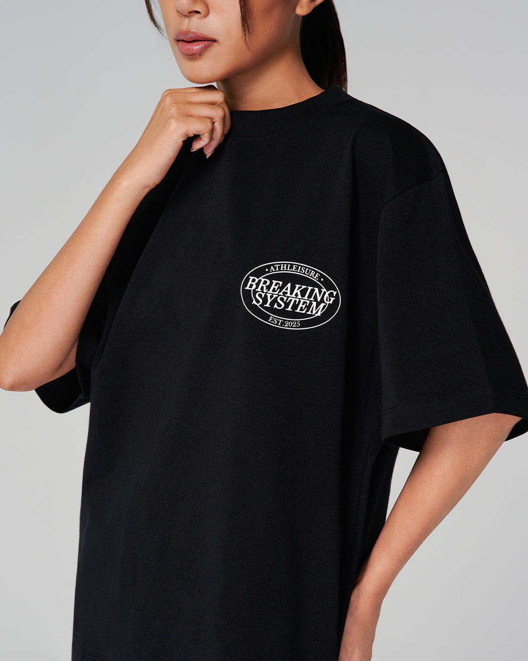 Breaking System Athleisure Basic Tee Black