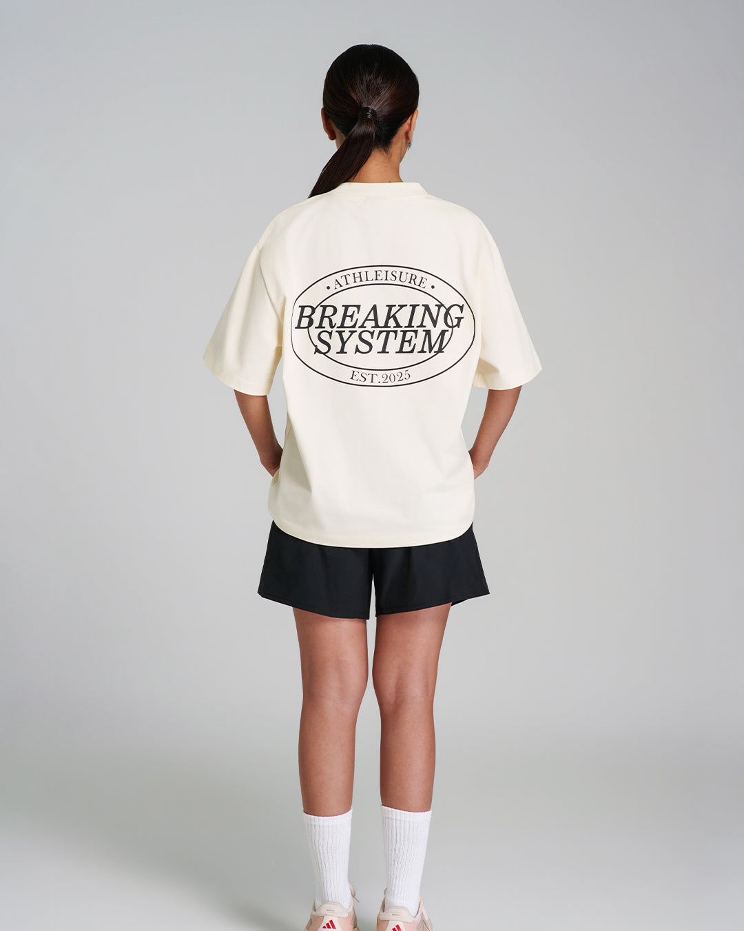 Breaking System Athleisure Basic Tee Ecru