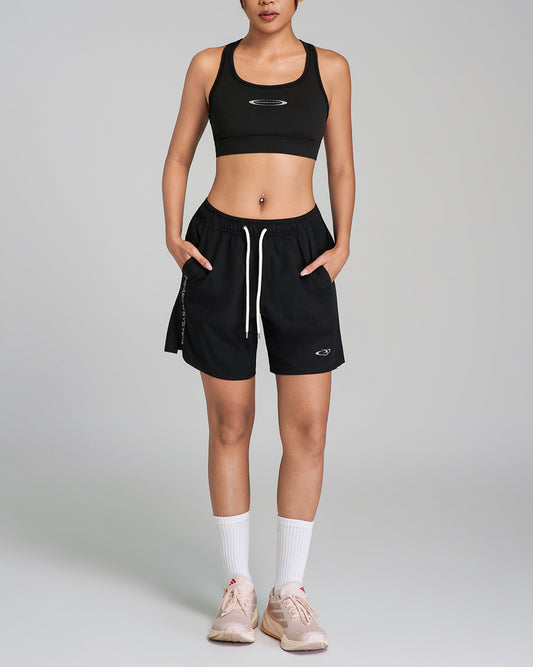 Breaking System Black Athleisure Move Short