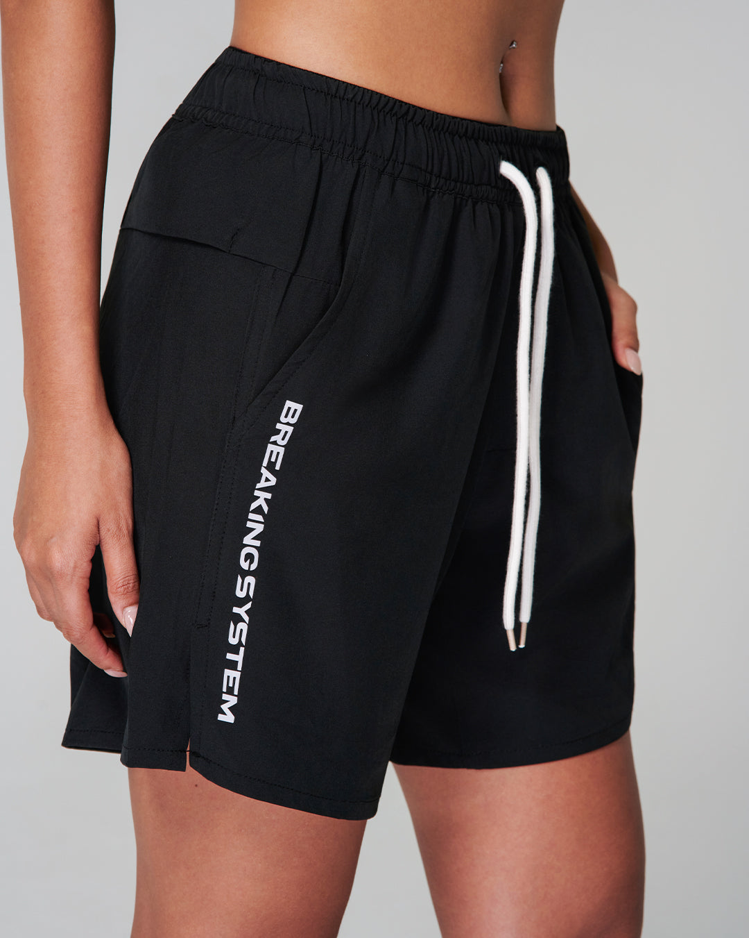 Breaking System Black Athleisure Move Short