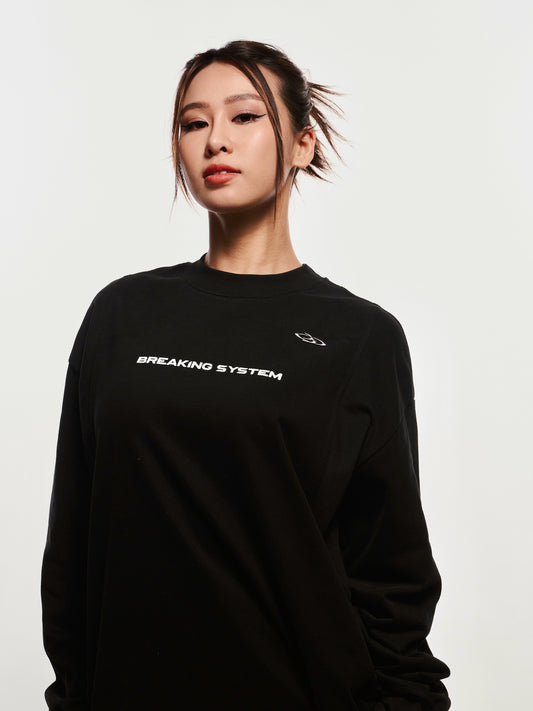 Breaking System Black Long Sleeve Tee – Malaysia streetwear fashion